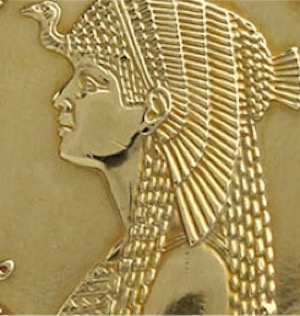コインに描かれているクレオパトラ